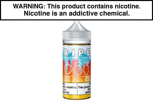 PEACHY MANGO PINEAPPLE ICE BY VAPE 100 RIPE 100ML