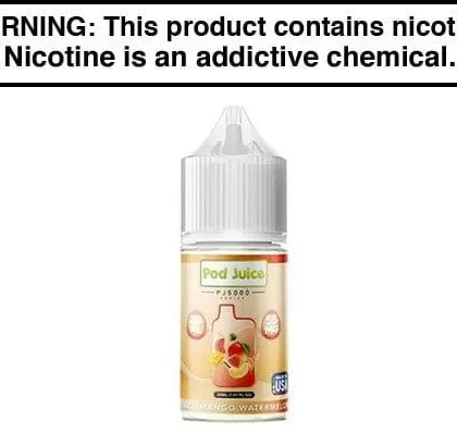 PEACH MANGO WATERMELON BY POD JUICE SALT PJ5000 SERIES 30ML