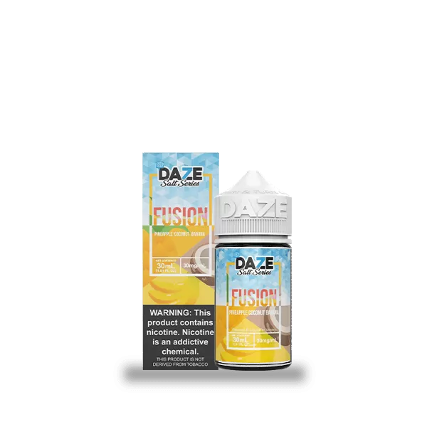 7 Daze Fusion Pineapple Coconut Banana ICED 30ml Nic Salt Vape Juice