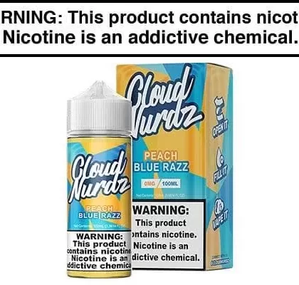 PEACH BLUE RAZZ BY CLOUD NURDZ 100ML