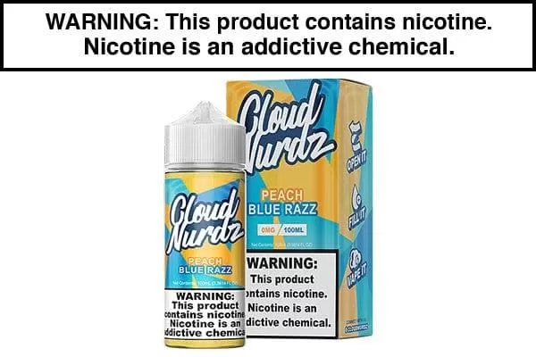 PEACH BLUE RAZZ BY CLOUD NURDZ 100ML