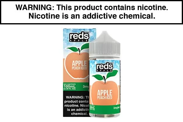 PEACH APPLE ICED BY REDS E JUICE 60ML/100ML - Image 2