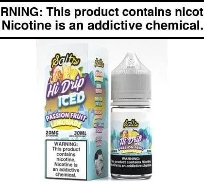 PASSIONFRUIT LEMONADE ICED BY HI-DRIP SALTS 30ML (2x15ML)