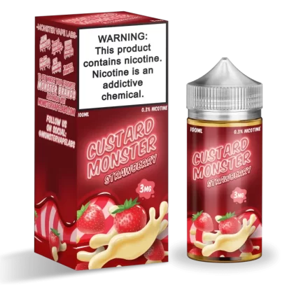 Custard Monster Strawberry Custard 100ml Vape Juice