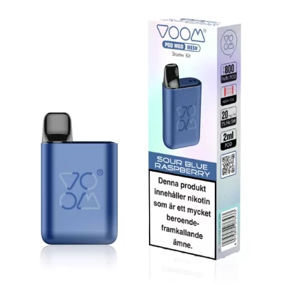 Voom Pod Mod Starter Kit – Sour Blue Raspberry Ink. – Pod System