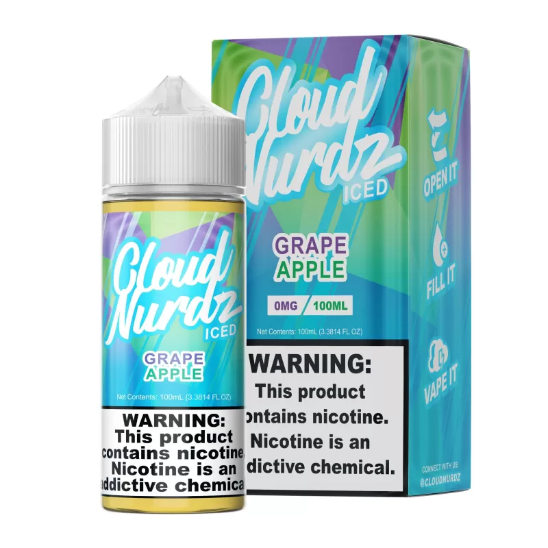 Grape Apple Iced by Cloud Nurdz TFN 100mL - Image 2