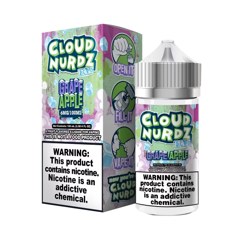 Grape Apple Iced by Cloud Nurdz TFN 100mL - Image 3