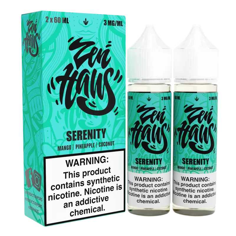 Serenity by ZEN HAUS E-Liquid 2X 60ml