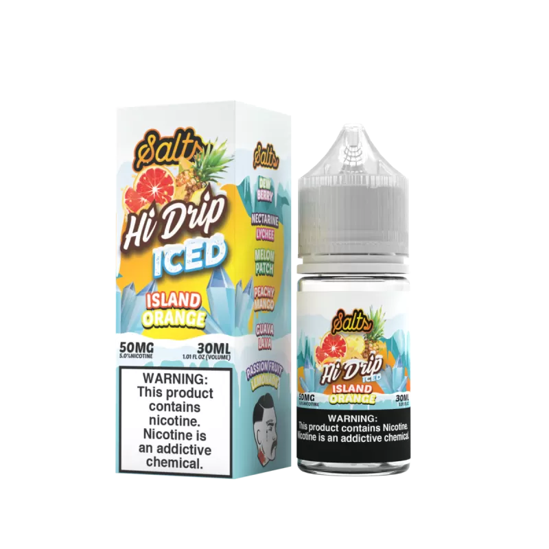 Island Orange Iced by Hi-Drip Salts Series 30ml - Image 2