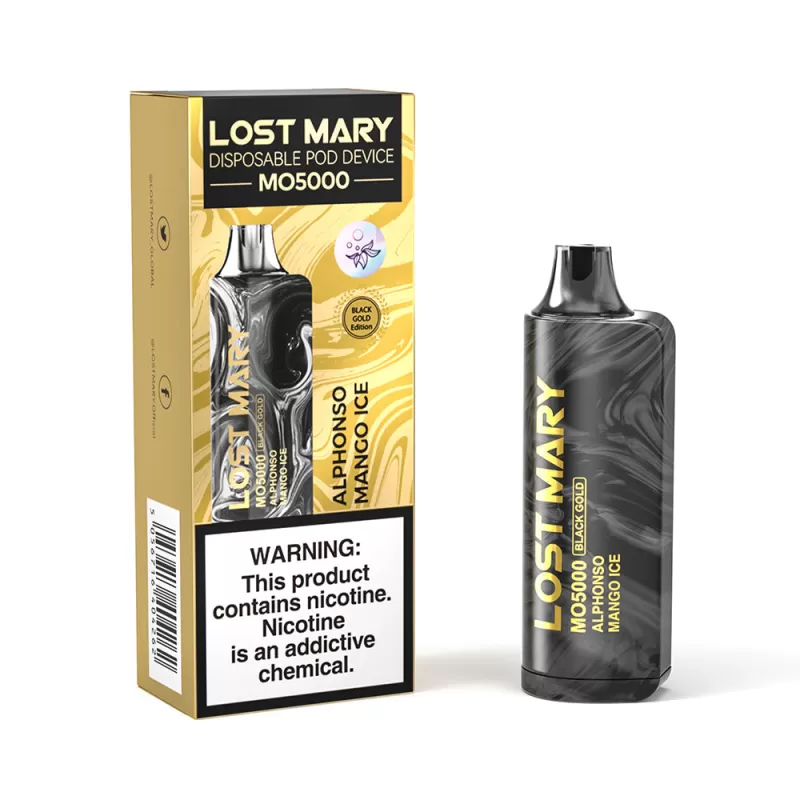 Lost Mary MO5000 Black & Gold Limited Edition Disposable Device – 5000 Puffs - Image 2