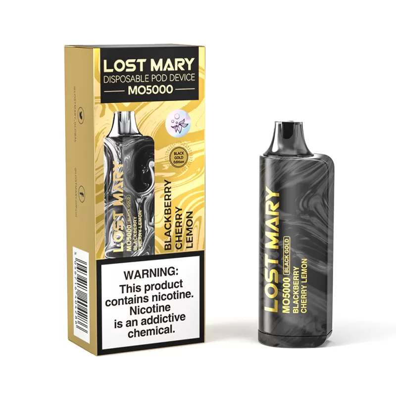 Lost Mary MO5000 Black & Gold Limited Edition Disposable Device – 5000 Puffs - Image 3