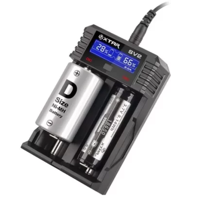 XTAR ROCKET SV2 LCD Screen Fast-Charging Li-ion/Ni-MH Battery Charger