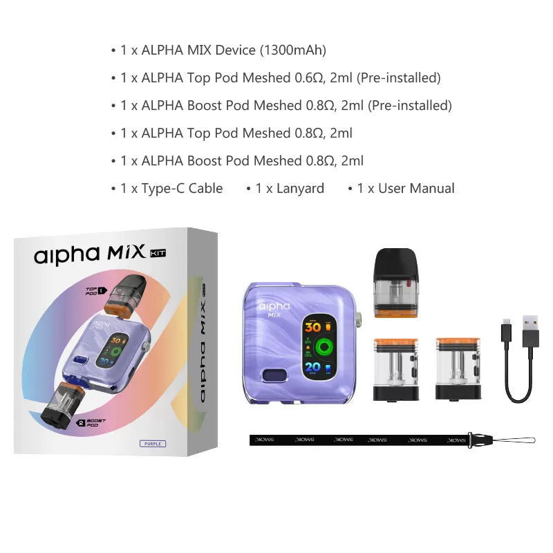 SMOK Alpha Mix Kit 1300mAh - Image 3