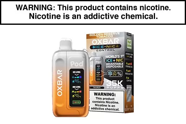 OXBAR ICE-NIC 35K DISPOSABLE VAPE POD JUICE EDITION - Image 2