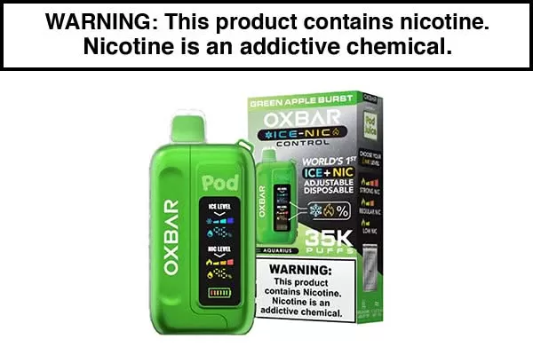 OXBAR ICE-NIC 35K DISPOSABLE VAPE POD JUICE EDITION - Image 3