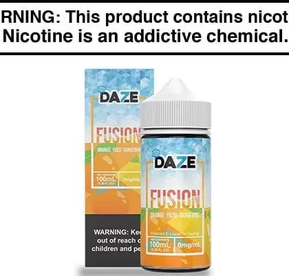 ORANGE YUZU TANGERINE ICED BY 7 DAZE FUSION 100ML