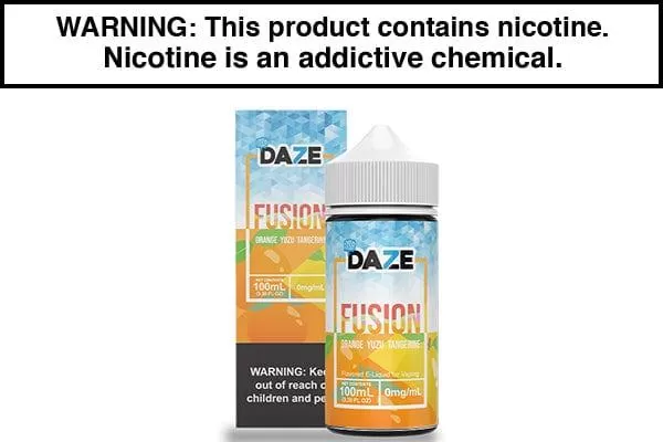 ORANGE YUZU TANGERINE ICED BY 7 DAZE FUSION 100ML