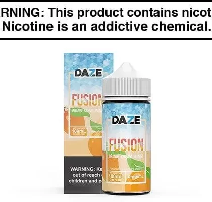 ORANGE CREAM MANGO ICED BY 7 DAZE FUSION 100ML