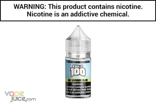 OG SUMMER BLUE BY KEEP IT 100 SALT 30ML