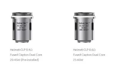 5PCS-PACK SMOK HELMET-CLP Fused Clapton Dual 0.4-0.6 Ohm Core Coils