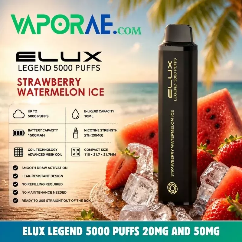 Elux legend 5000 puffs 20MG & 50mg nicotine