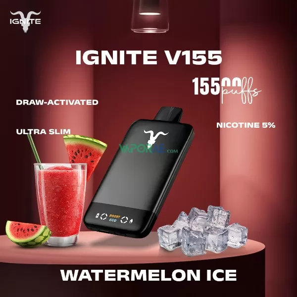 IGNITE V155 15500puffs Disposable Vape Ultra Slim Pod Kit in the UAE - Image 3