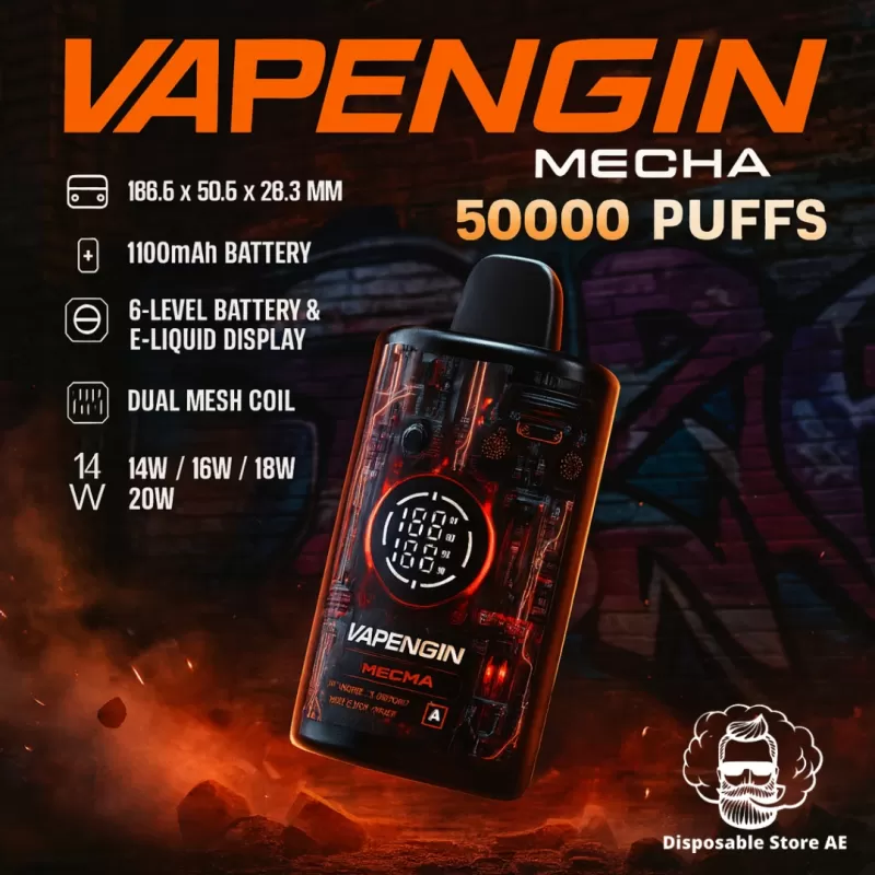 Vapengin Mecha 50000 Puffs 30mg Nicotine Disposable Vape