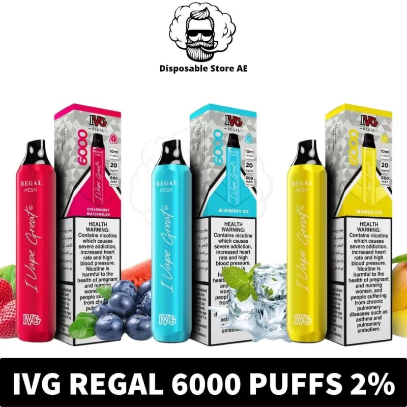 IVG Regal 6000 Puffs 2% Nicotine Disposable Vape