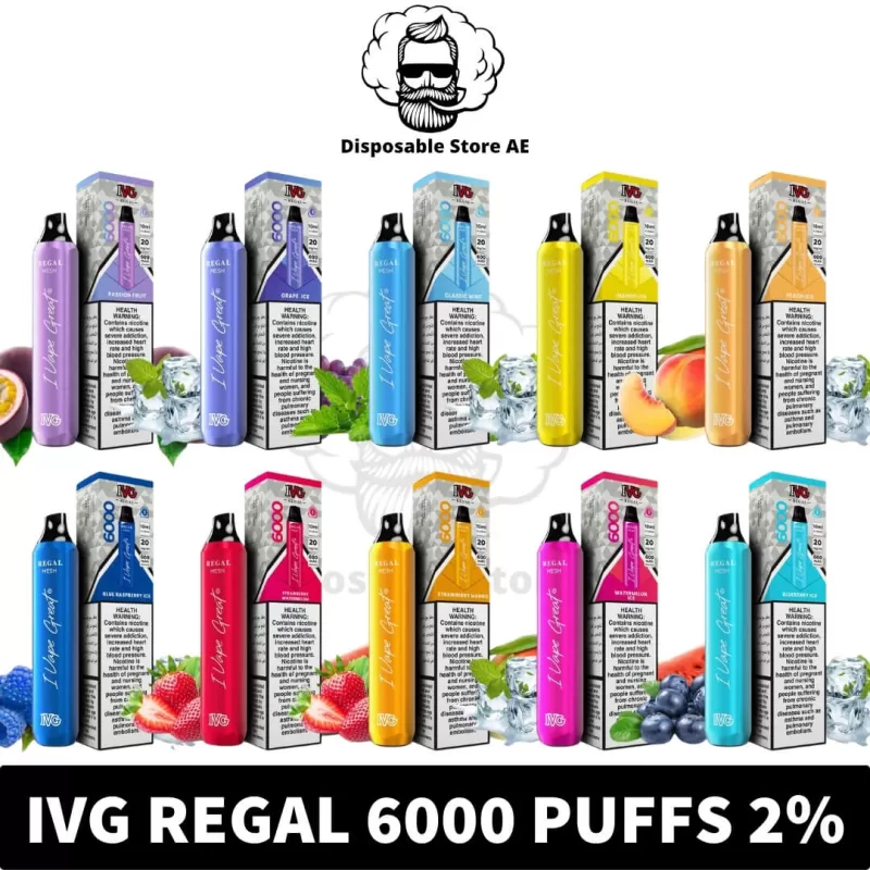 IVG Regal 6000 Puffs 2% Nicotine Disposable Vape - Image 2