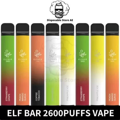 Elf Bar 2600 Puffs 2% nicotine disposable Vape in Dubai, UAE