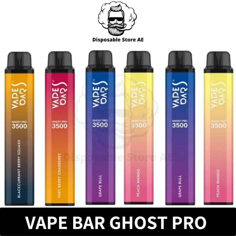 Vapes Bars Ghost Pro 3500 Puffs 2% nicotine Disposable Vape In Dubai - Image 2