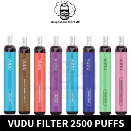 VUDU Filter 2500 Puffs 5% nicotine disposable vape in dubai