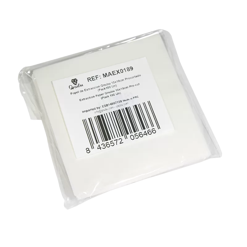 Qnubu pre-cut extraction paper 10x10cm (100 pcs.) - Image 2