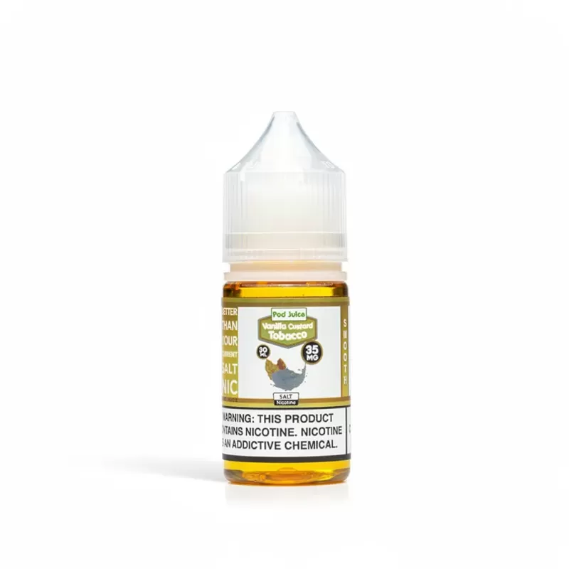 Pod Juice Vanilla Custard Tobacco 30mL Salt Nicotine