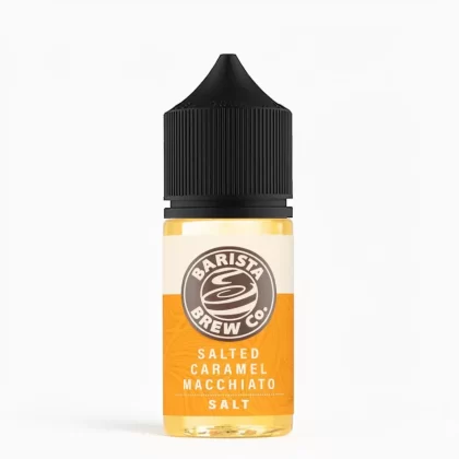 Barista Brew Salted Caramel Macchiato – Pre-Steeped Salt Nic