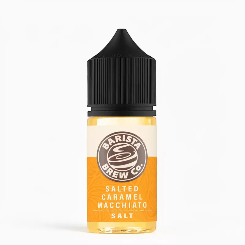 Barista Brew Salted Caramel Macchiato – Pre-Steeped Salt Nic