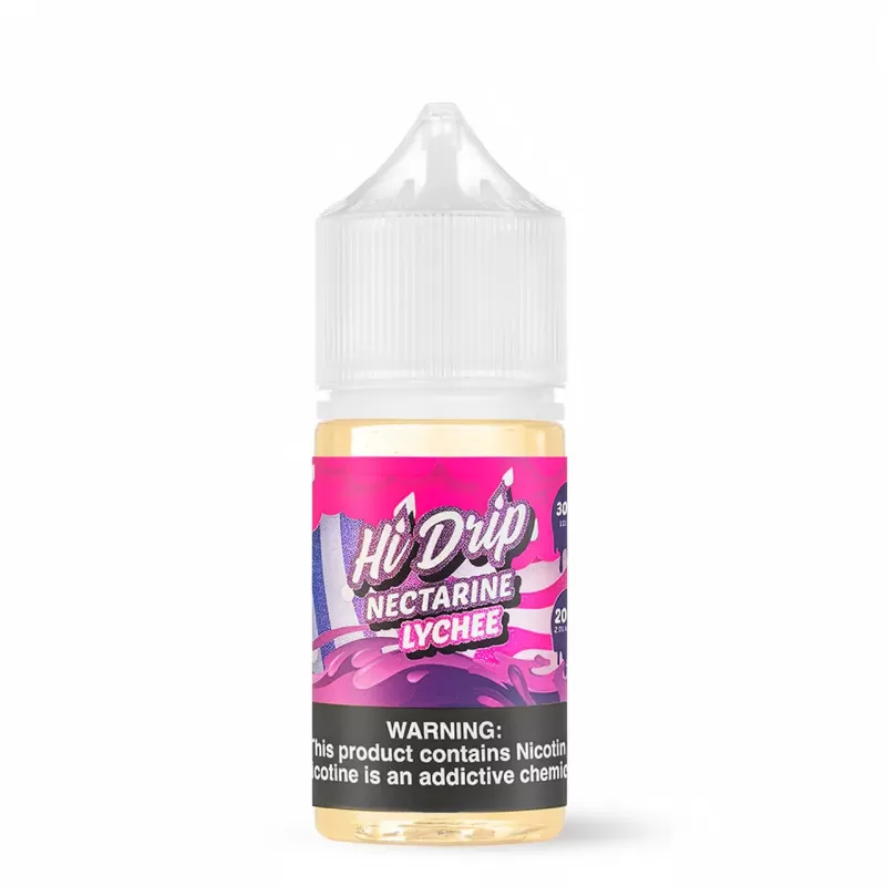 Hi-Drip Salts Nectarine Lychee 30mL (Salt Nic, Pre-Steeped)