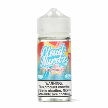 Cloud Nurdz Iced Strawberry Lemon Menthol Vape Juice 100mL