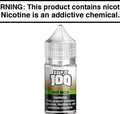 MINT BACCO BY KEEP IT 100 SALT 30ML