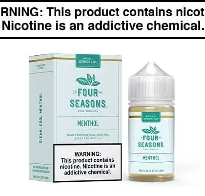 MENTHOL BY FOUR SEASONS 30ML/60ML