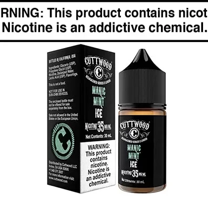 MANIC MINT ICE BY CUTTWOOD SALT 30ML