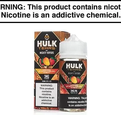 MANGO STRAW-MELON CHEW BY MIGHTY VAPORS HULK TEARS 100ML