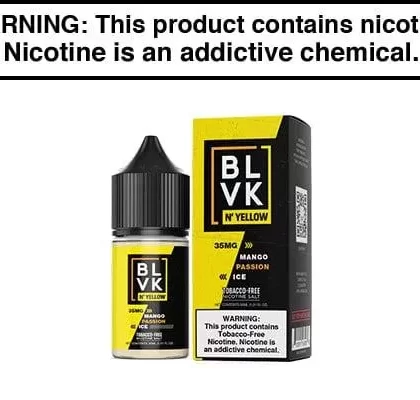 MANGO PASSION ICE BY BLVK N’ YELLOW SALTS 30ML