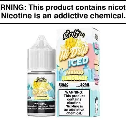 MANGO LEMONADE ICED BY HI-DRIP SALTS 30ML (2x15ML)