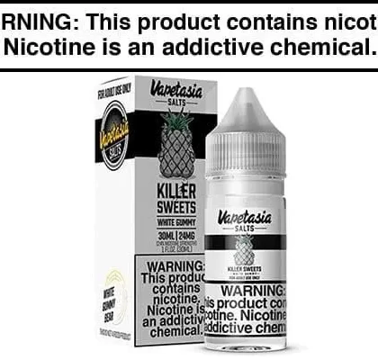 KILLER SWEETS WHITE GUMMY BY VAPETASIA SALTS 30ML