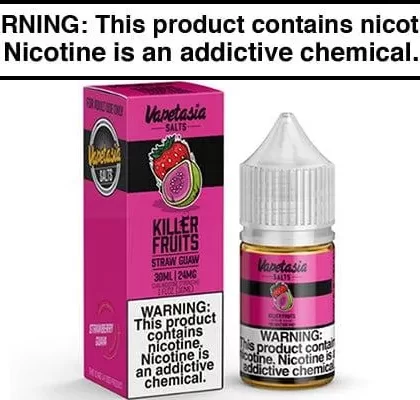 KILLER FRUITS STRAW GUAW BY VAPETASIA SALTS 30ML
