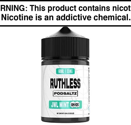 JWL MINT ON ICE BY RUTHLESS ESSENTIALS SALT 60ML