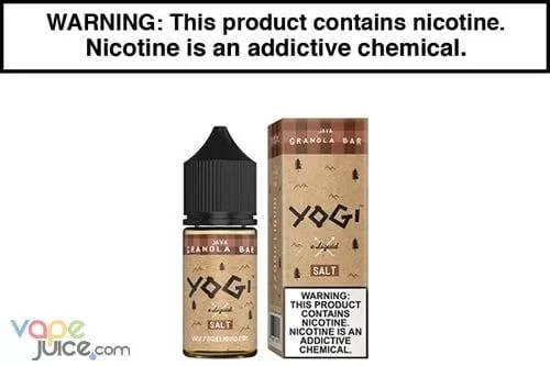 JAVA GRANOLA BAR BY YOGI E LIQUID SALT 30ML