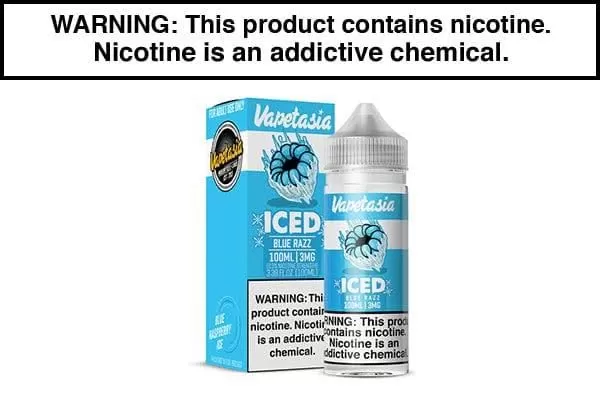 ICED BLUE RAZZ BY VAPETASIA KILLER FRUITS 100ML