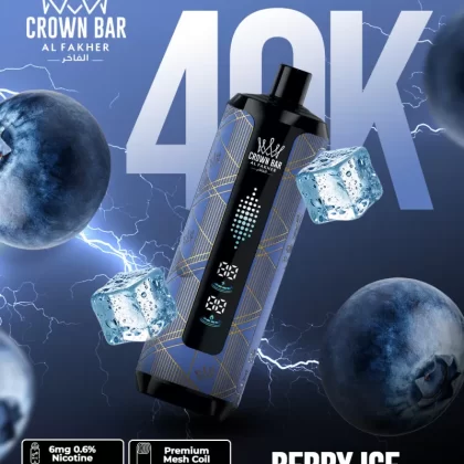 Al Fakher Crown Bar Mega Max 40K - Berry Ice